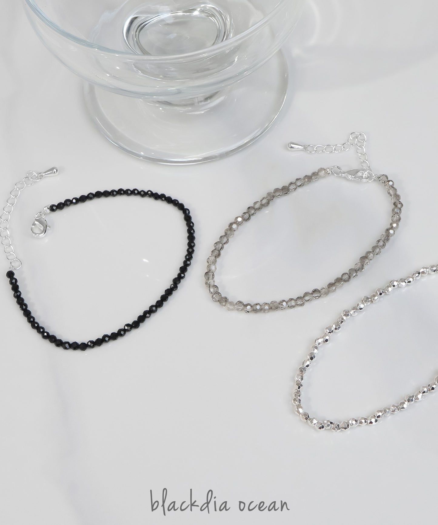 blackdia ocean カットビーズデザインブレスレット
