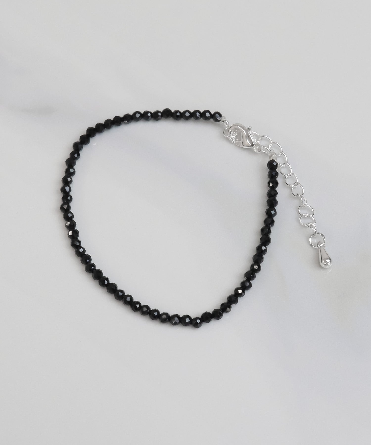 ブラック スリットデザイン ブレスレット blackdia ocean カットビーズデザインブレスレット