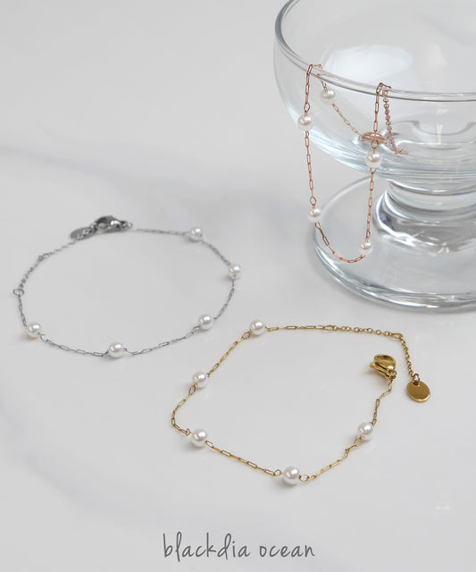 blackdia ocean タイニー パールブレスレット