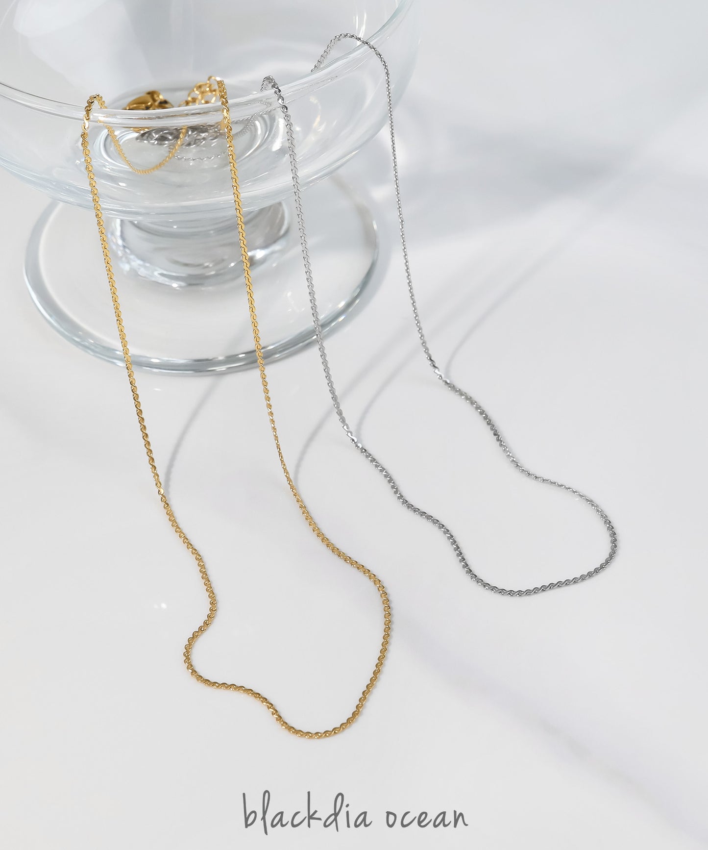 blackdia ocean サーペンタインチェーンネックレス