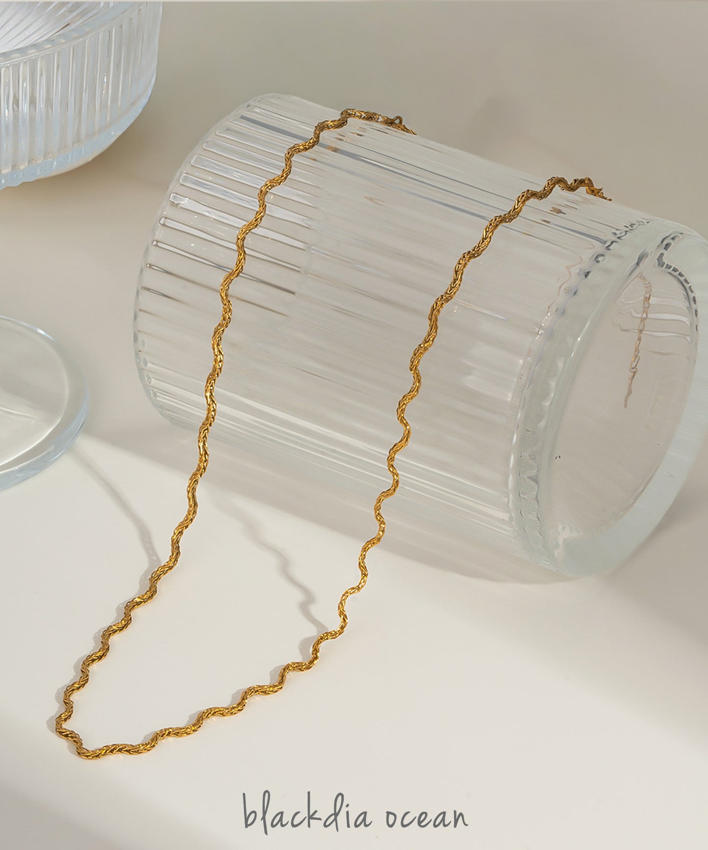 blackdia ocean ウェーブチョーカーネックレス