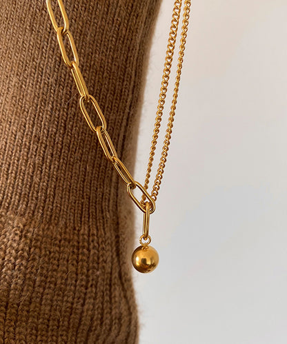 blackdia ocean ミックスチェーンボールチャームネックレス