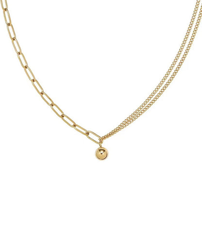 blackdia ocean ミックスチェーンボールチャームネックレス