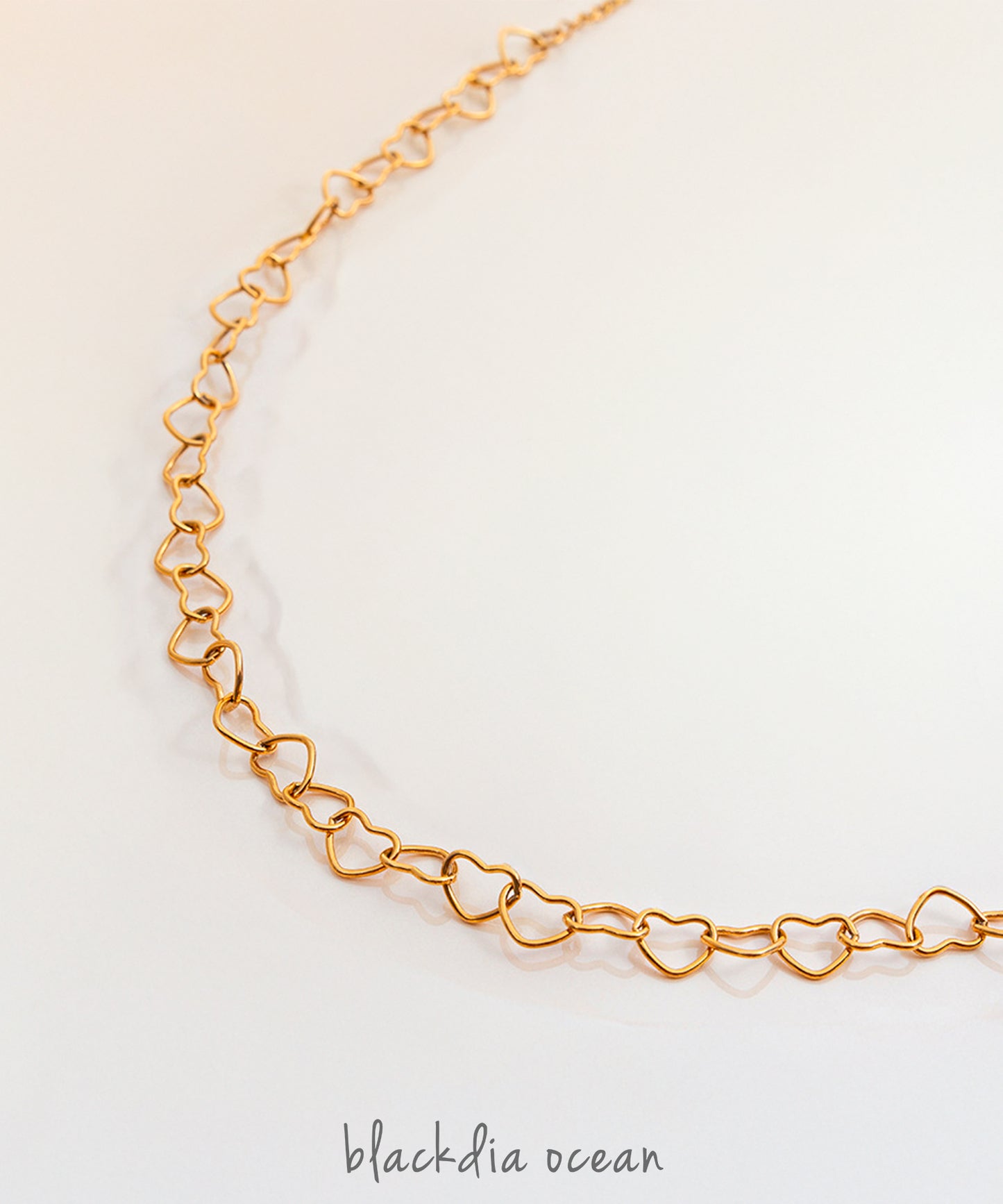 blackdia ocean ハートリンクチェーンネックレス