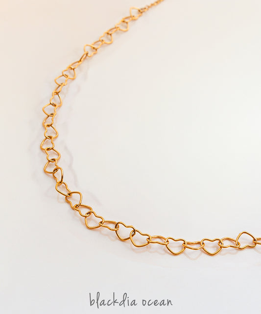 blackdia ocean ハートリンクチェーンネックレス