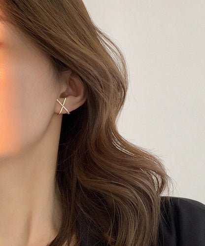 blackdia ocean ジルコニア クロス ピアス/イヤリング