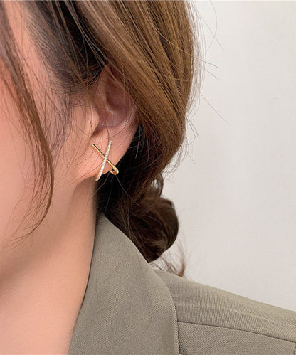 blackdia ocean ジルコニア クロス ピアス/イヤリング