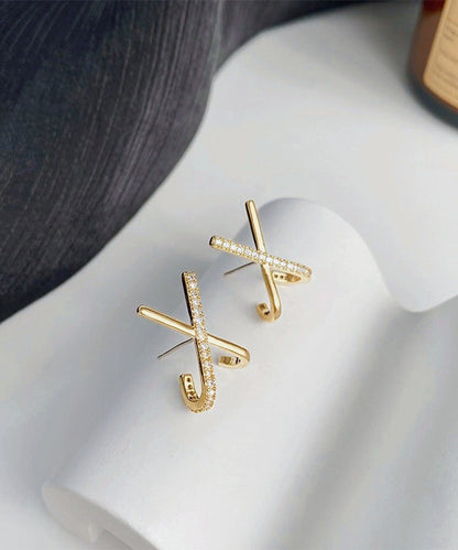 blackdia ocean ジルコニア クロス ピアス/イヤリング