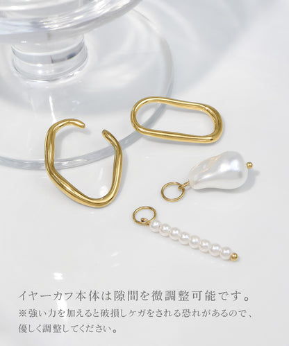 blackdia ocean パールチャーム イヤーカフ (片耳)
