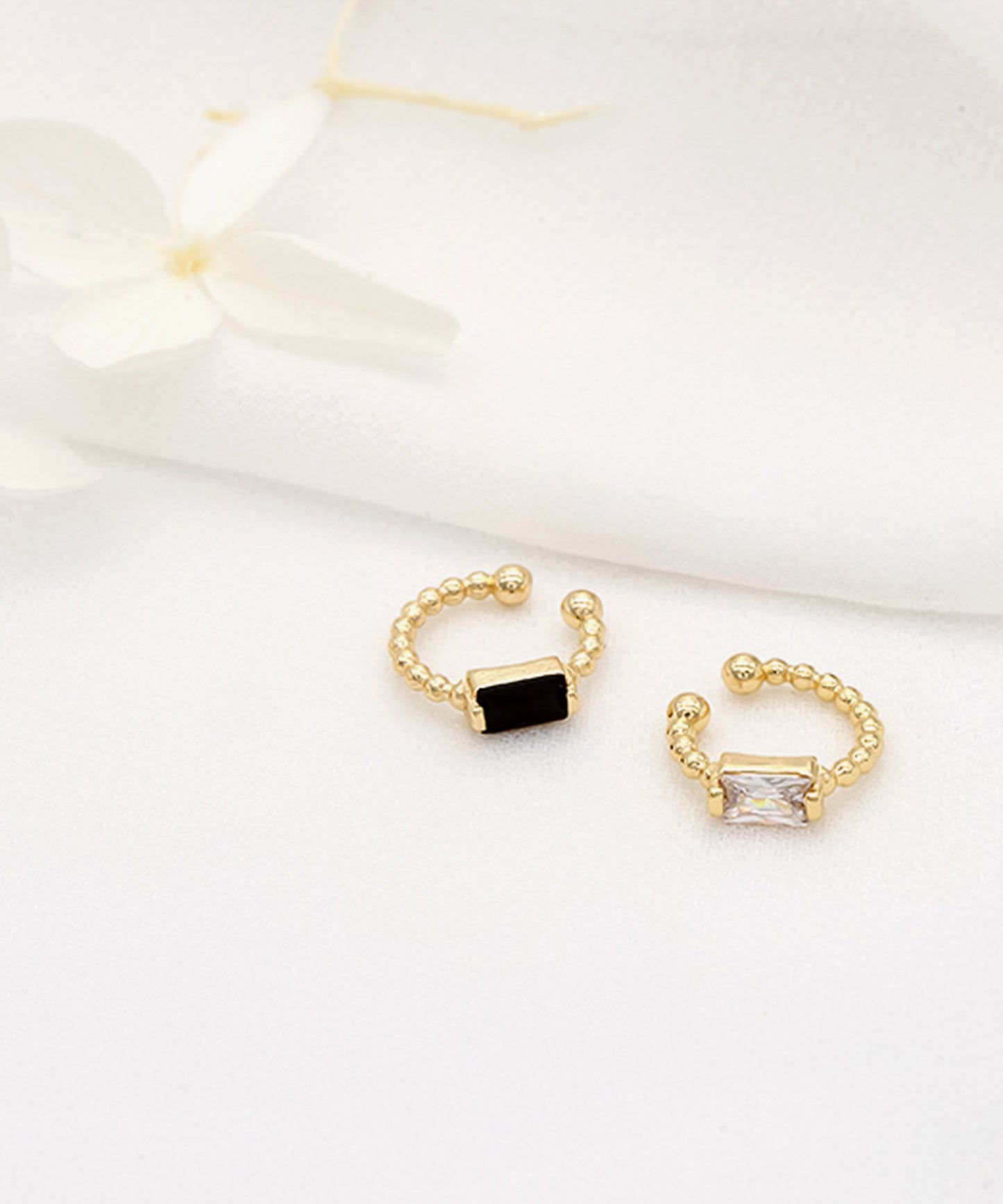 blackdia ocean ジルコニア タイニー イヤーカフ 両耳セット