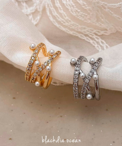 blackdia ocean ミニパールレイヤードイヤーカフ