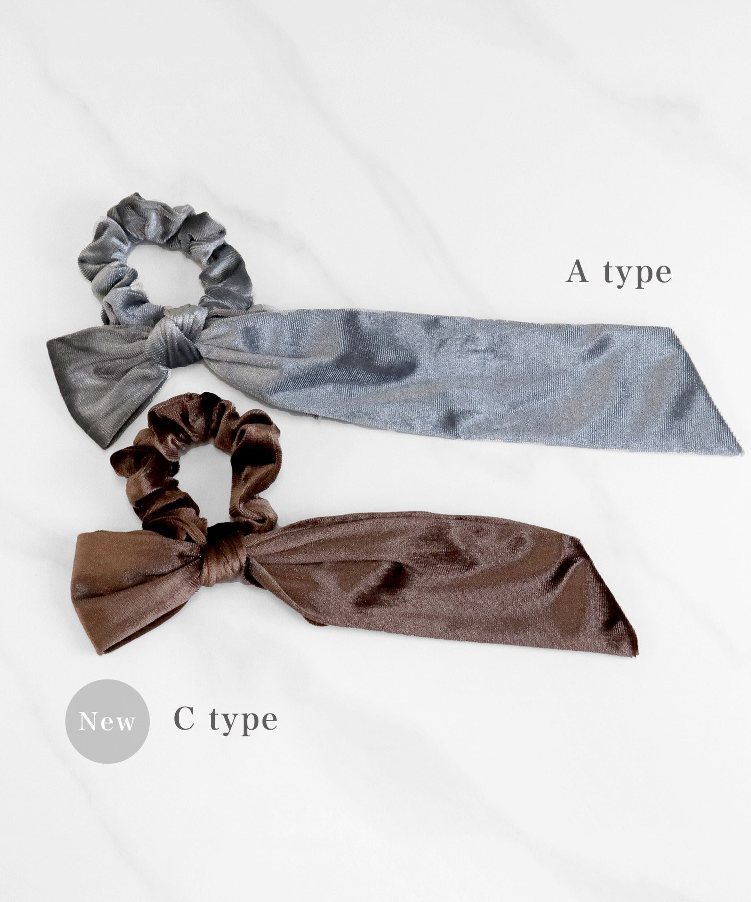 今週末限定価格】blackdia ocean 3type ベロア リボンシュシュ