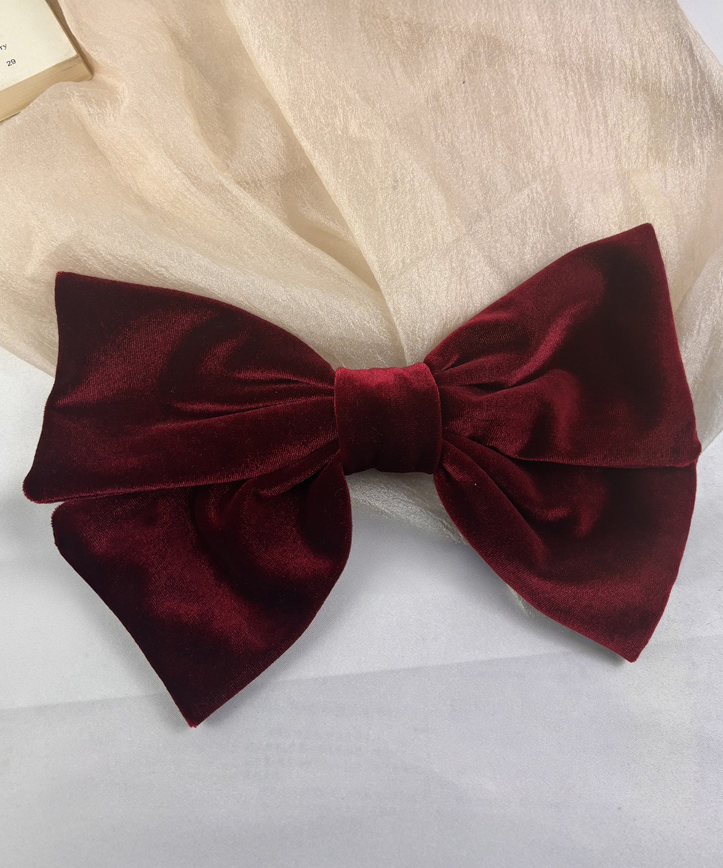 blackdia ocean ベロア リボン バレッタ