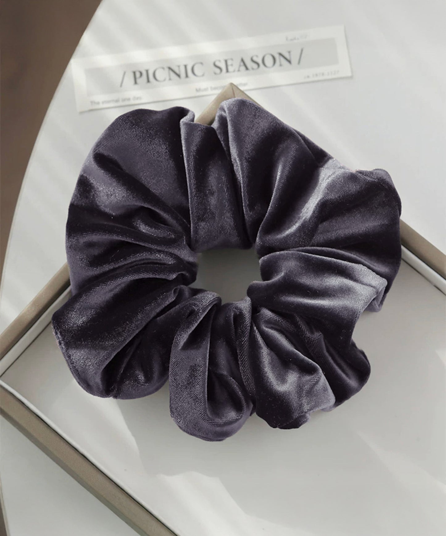 blackdia ocean 深みカラーふんわりベロアシュシュ