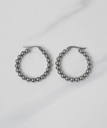 6/1 (Mon.) 10:00~販売【tomo様コラボ】メタルボールフープピアス