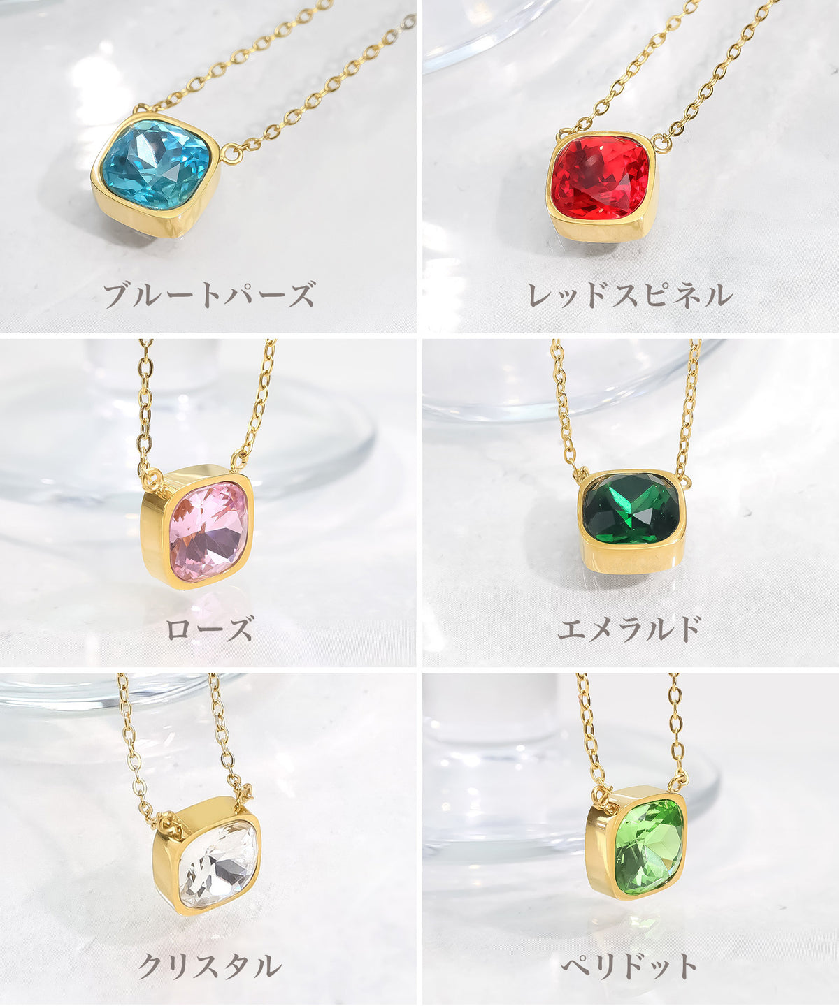 blackdia ocean ファセットネックレス ( 11color )