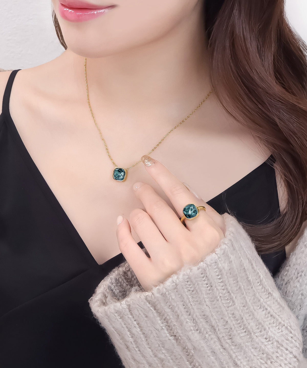 blackdia ocean ファセットネックレス ( 11color )