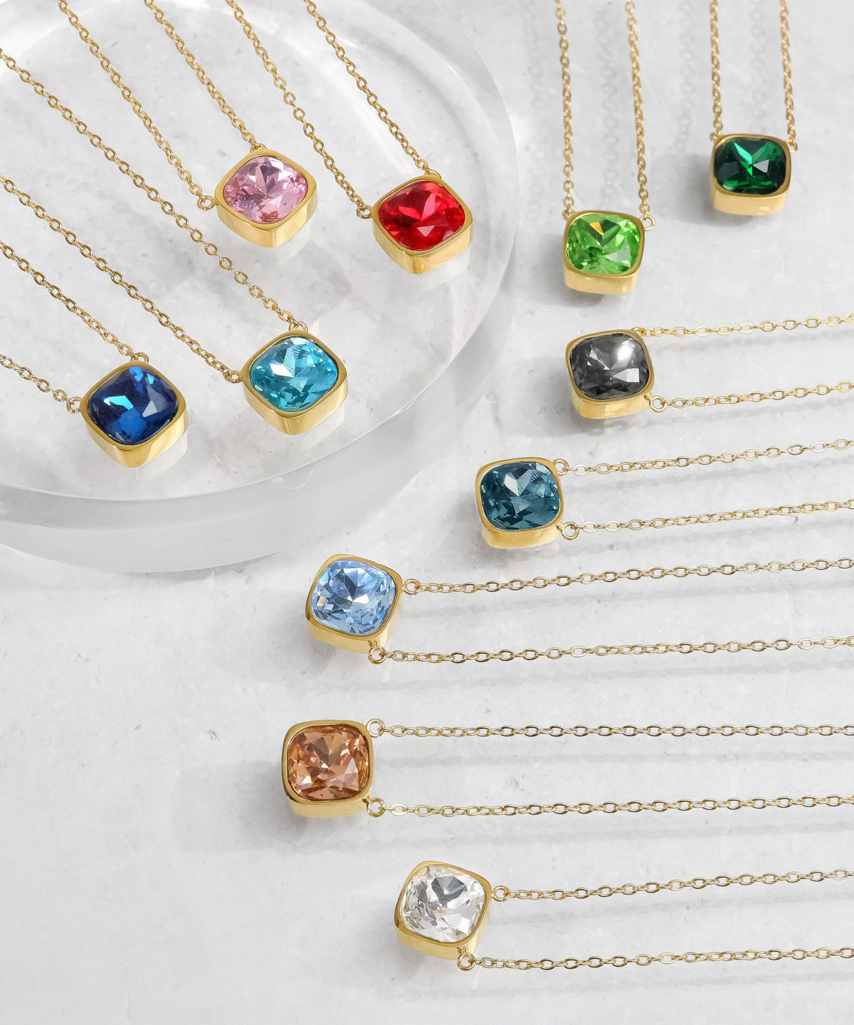 blackdia ocean ファセットネックレス ( 11color )