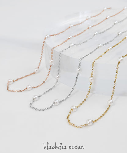 blackdia ocean タイニー パールネックレス