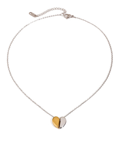 blackdia ocean バイカラー ハートネックレス