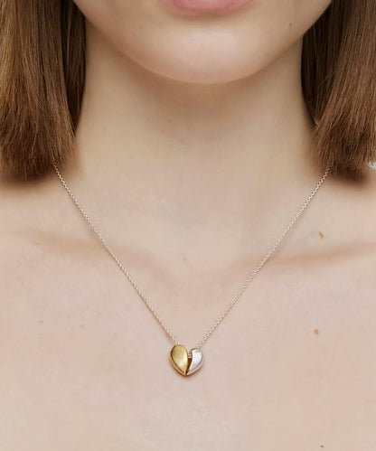 blackdia ocean バイカラー ハートネックレス