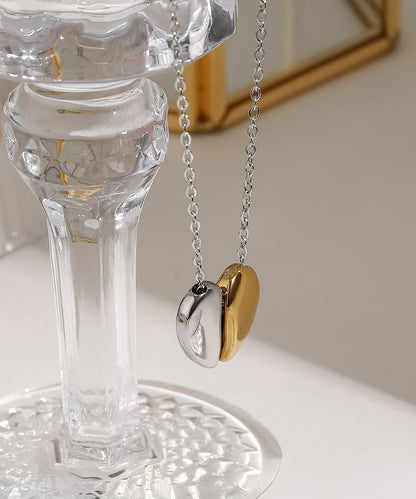 blackdia ocean バイカラー ハートネックレス