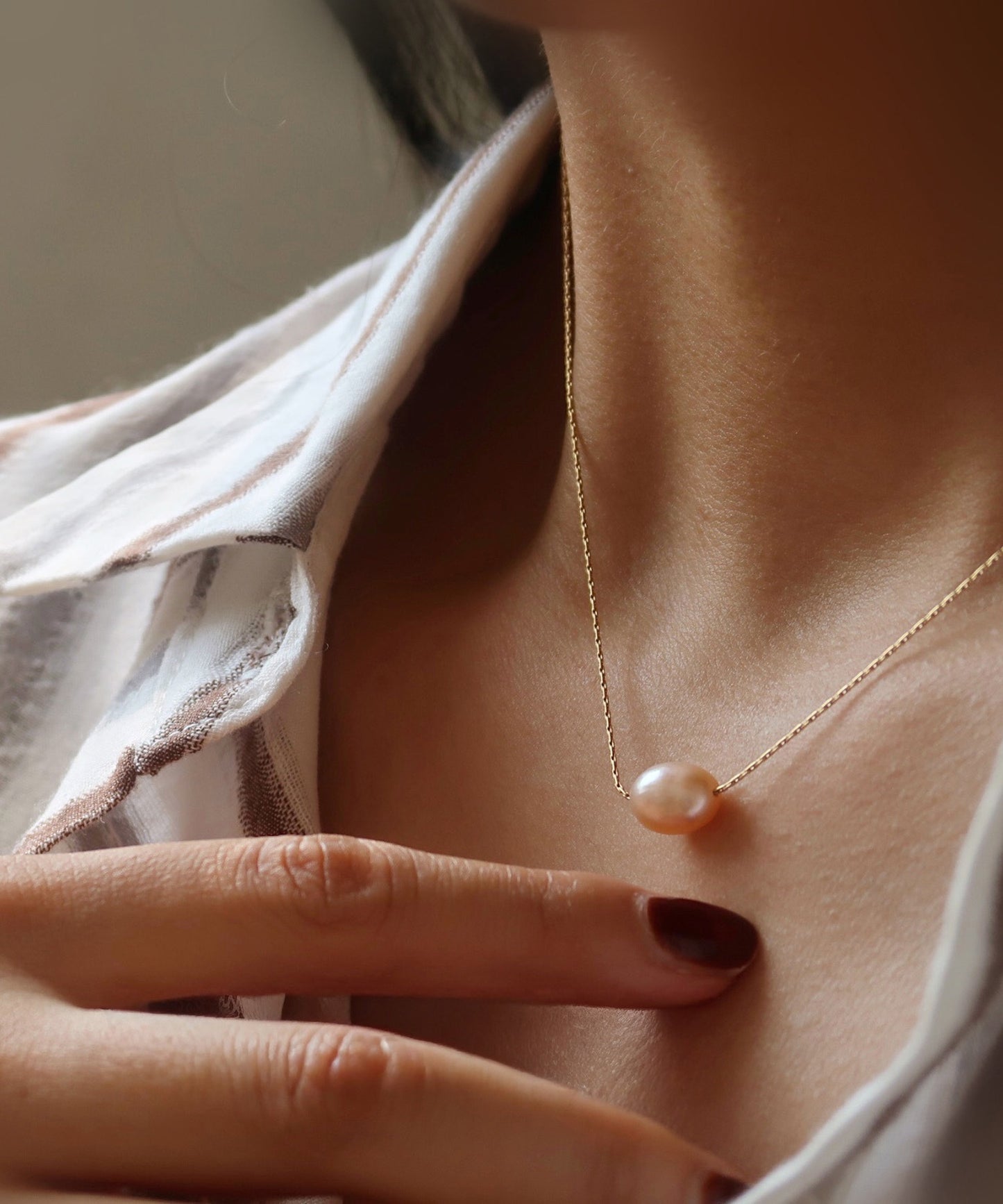 blackdia ocean 淡水バロックパールネックレス