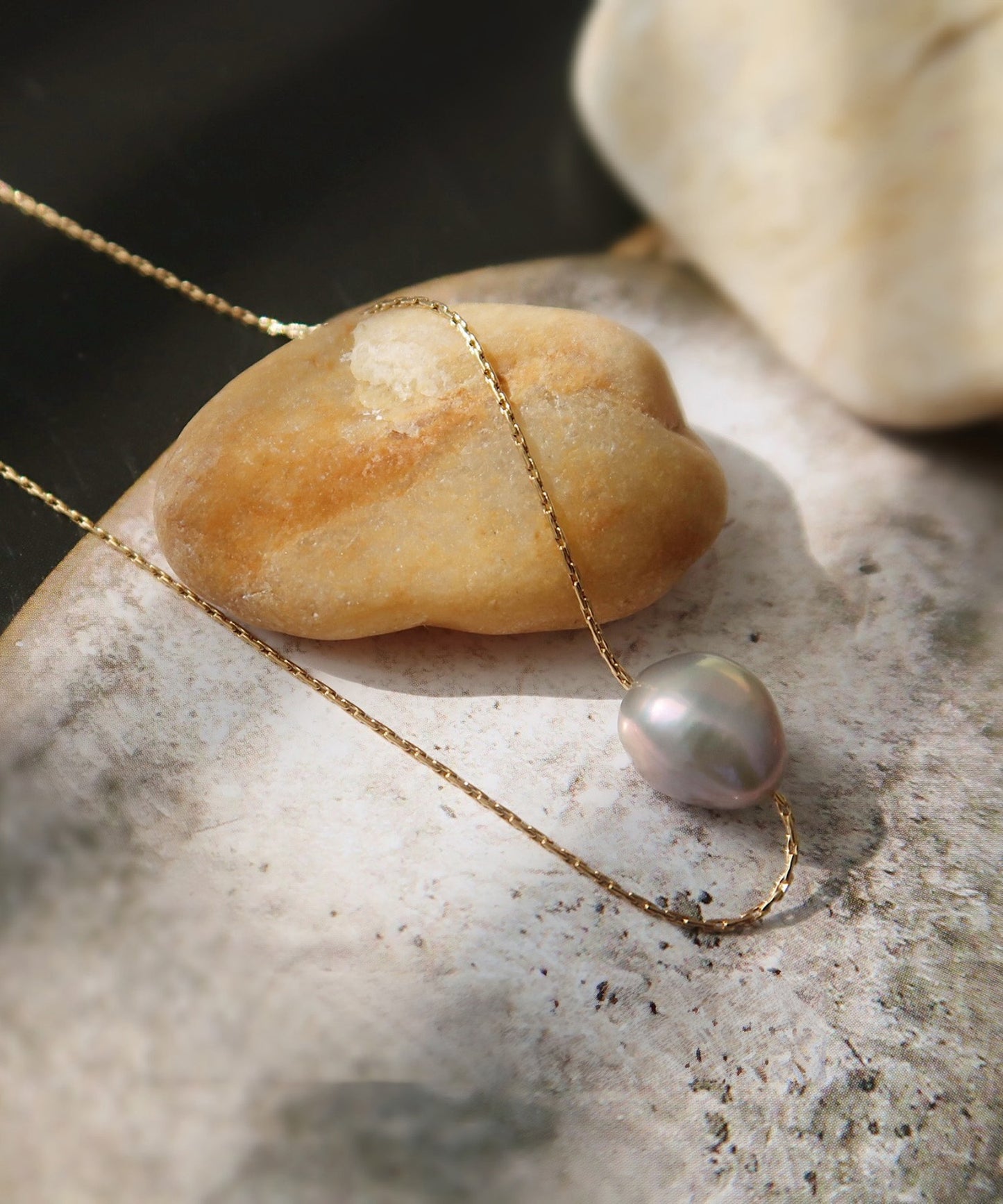 blackdia ocean 淡水バロックパールネックレス