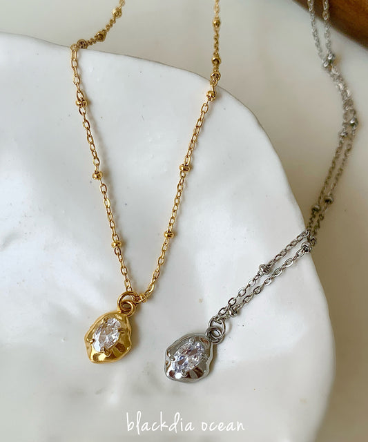 blackdia ocean ニュアンスストーンネックレス