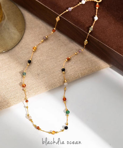 blackdia ocean 天然石ビーズネックレス