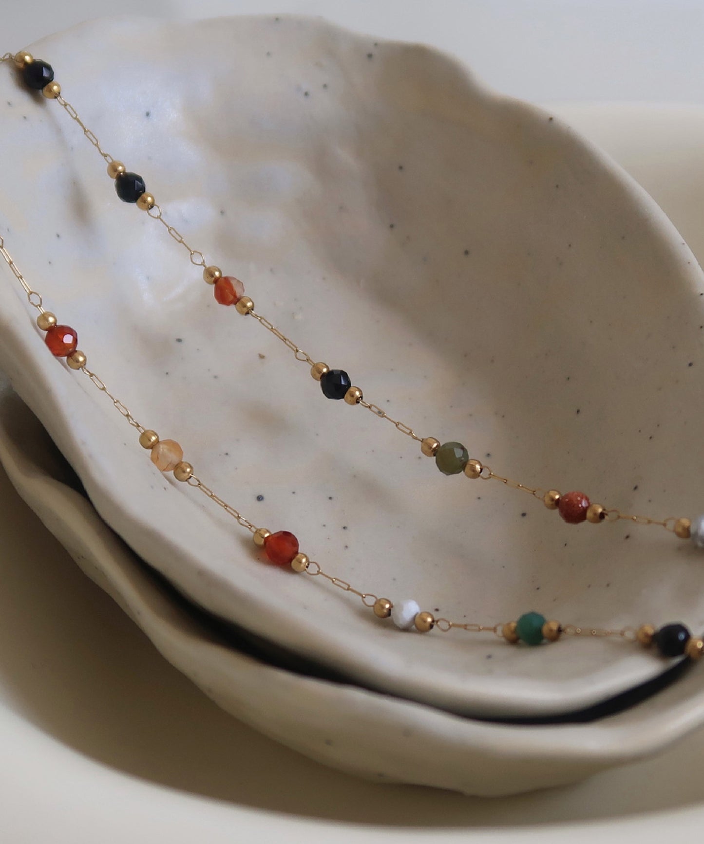 blackdia ocean 天然石ビーズネックレス