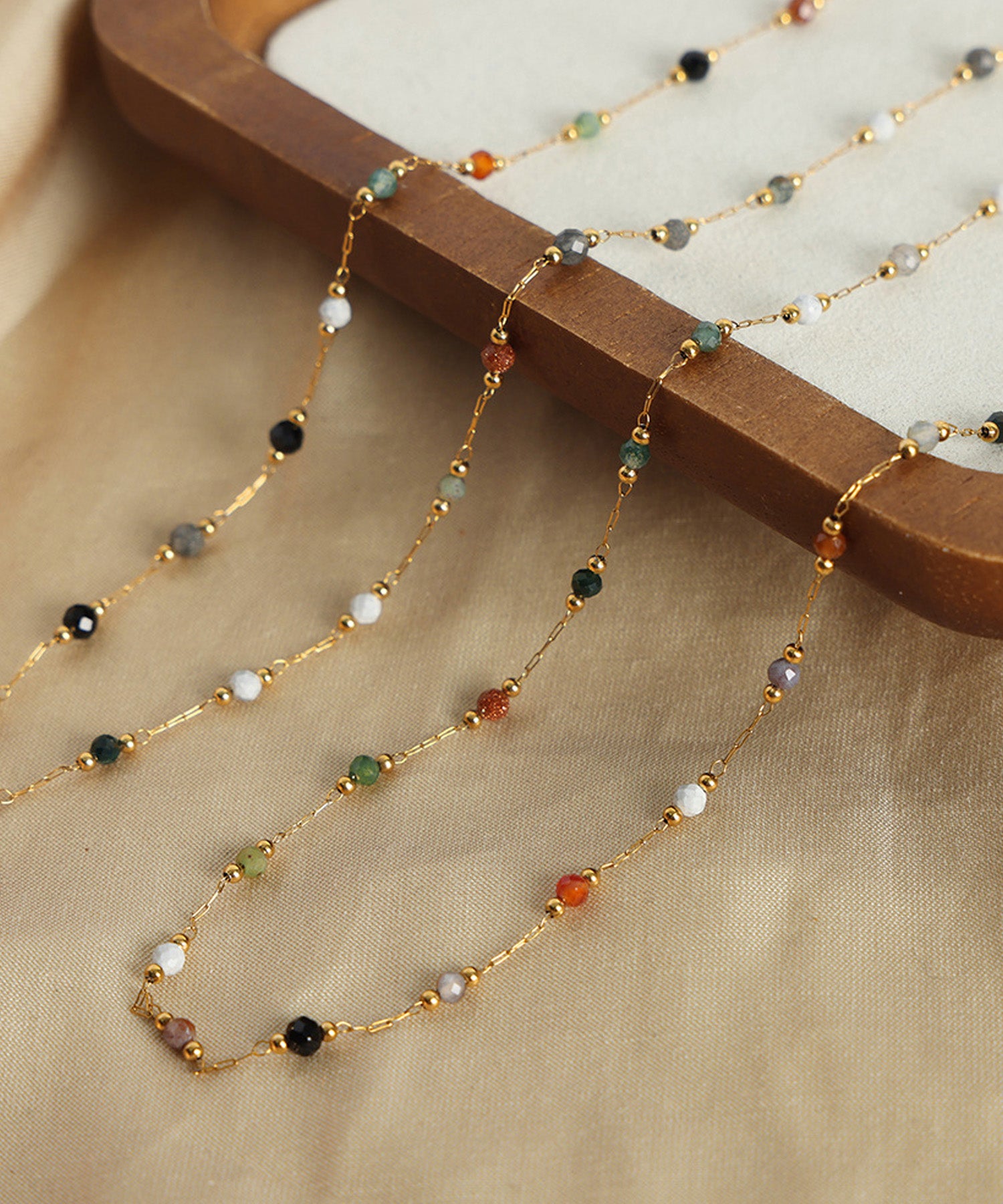 blackdia ocean 天然石ビーズネックレス