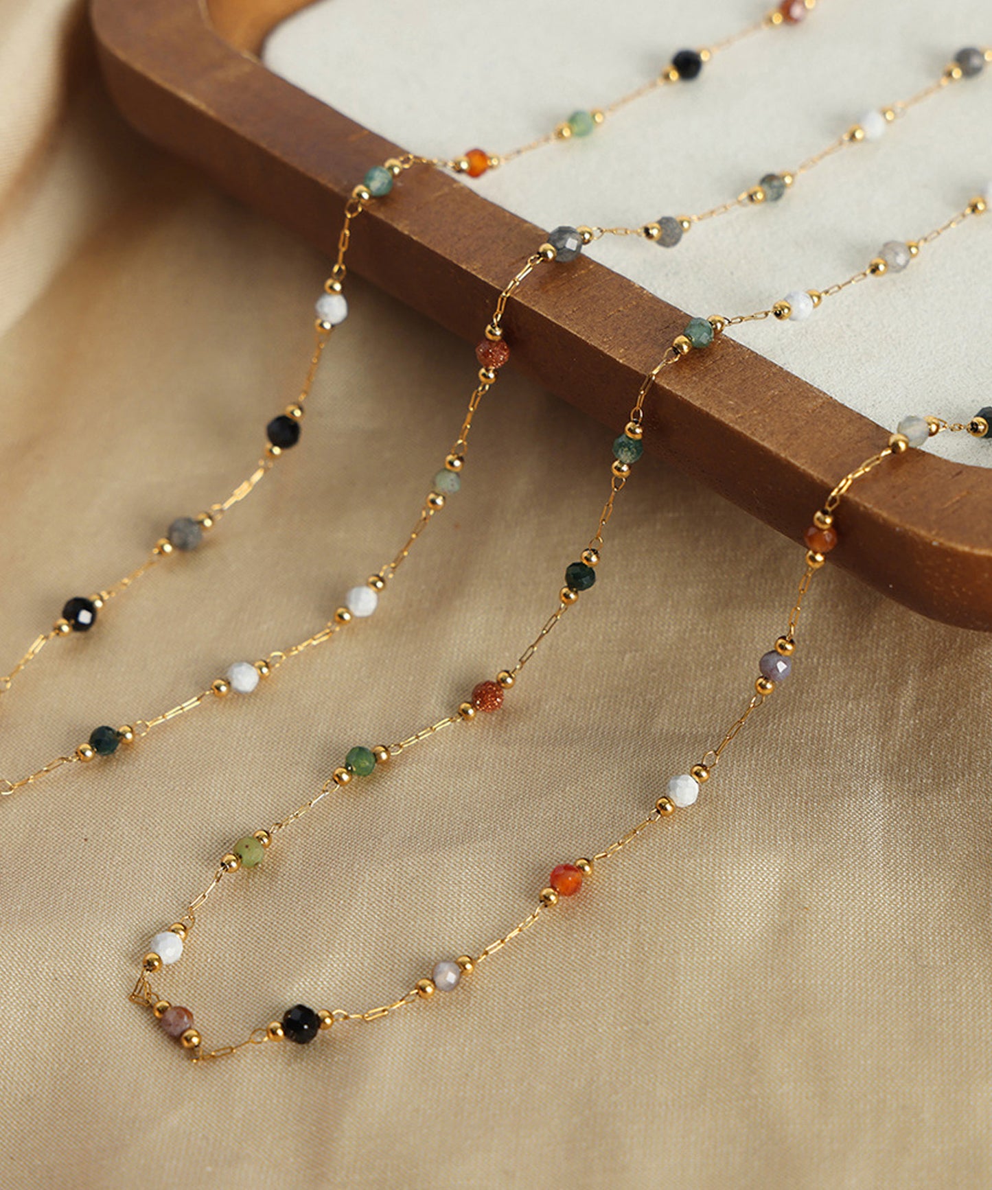 blackdia ocean 天然石ビーズネックレス