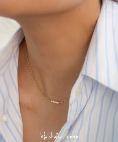 blackdia ocean 淡水パールネックレス