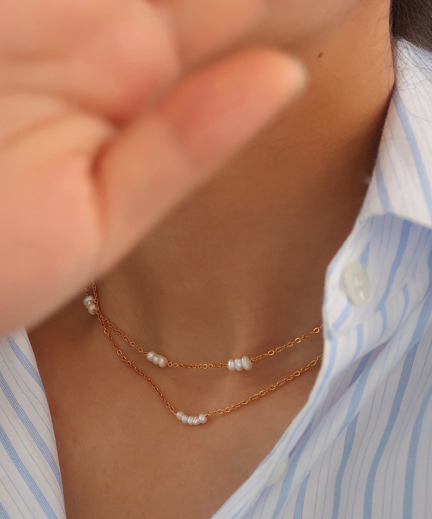 blackdia ocean 淡水パールネックレス