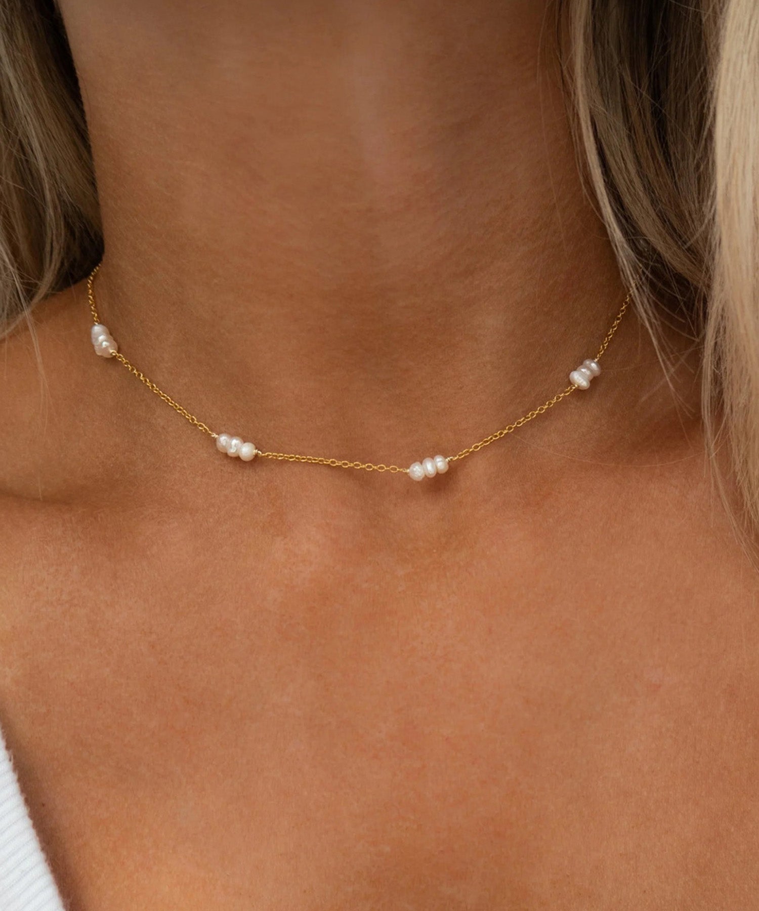 blackdia ocean 淡水パール ポイントネックレス