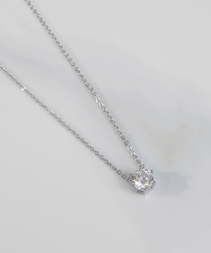 【今週末限定価格】blackdia ocean シアーチェーン 一粒ネックレス