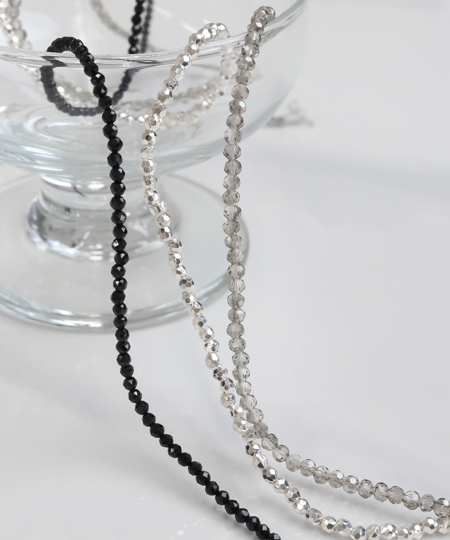 blackdia ocean カットビーズデザインネックレス