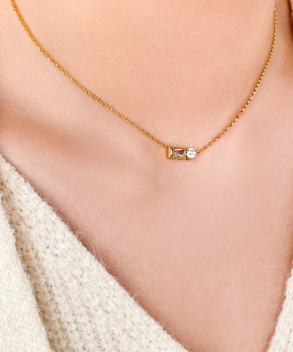 blackdia ocean スクエア＆ストーンネックレス