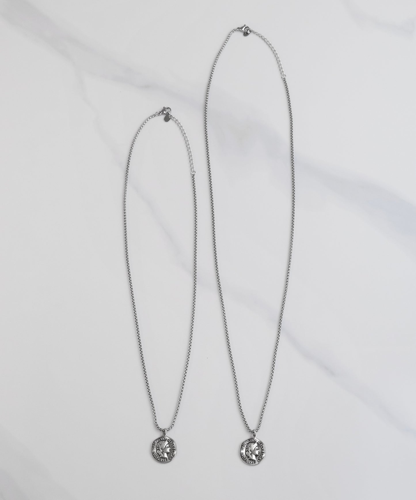 blackdia ocean コイン アクセントチェーンネックレス