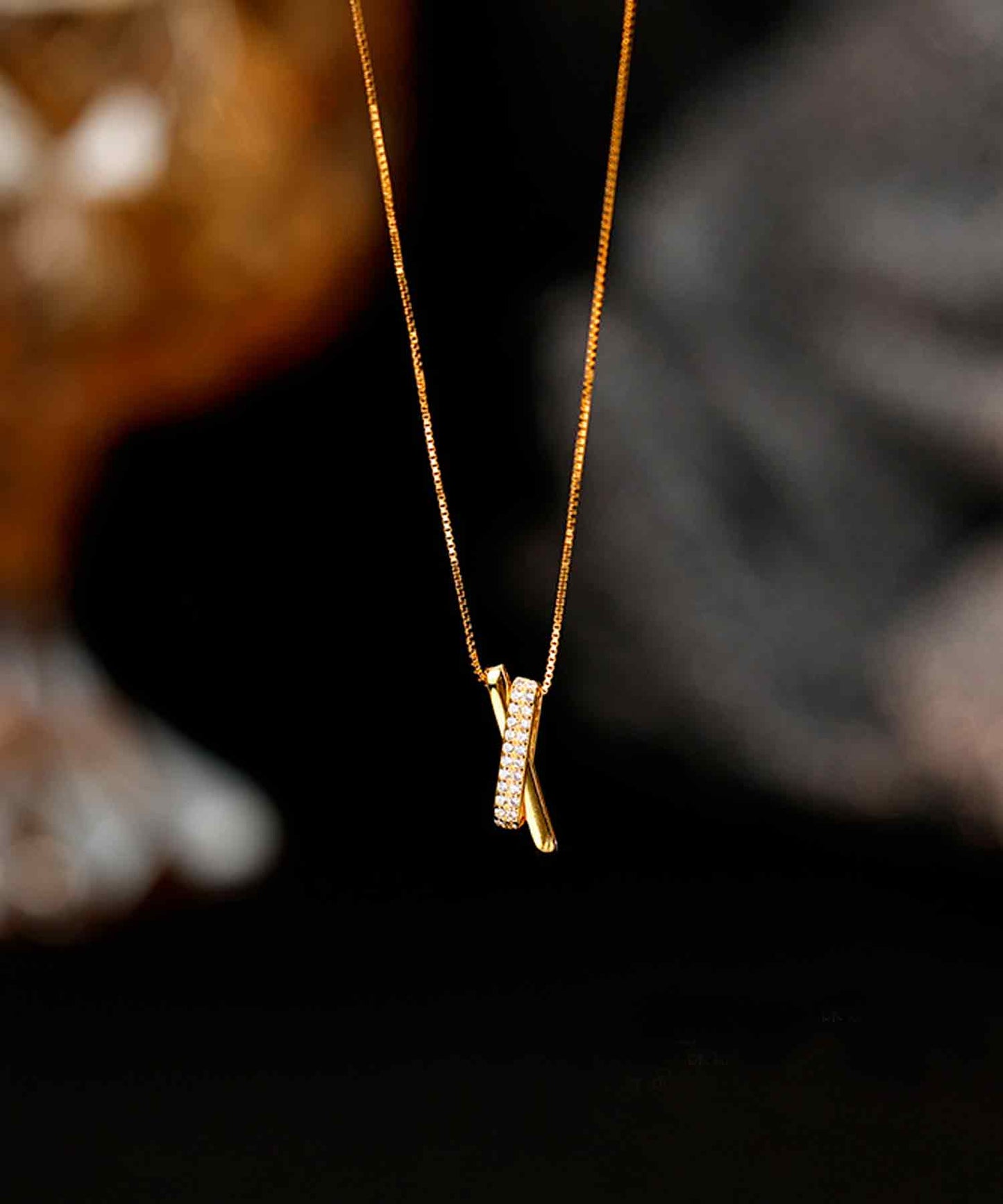 blackdia ocean ダブルモチーフ ストーンネックレス