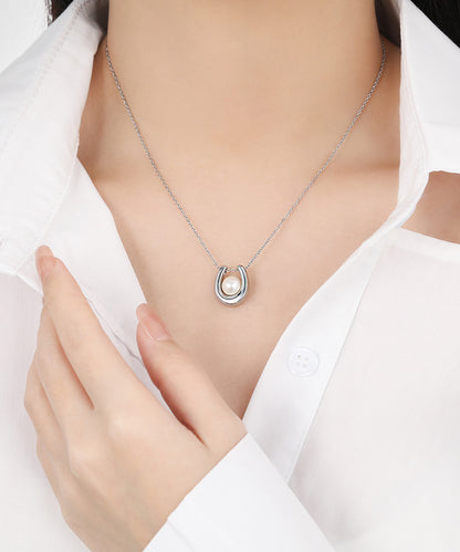 blackdia ocean ホースシューパールネックレス