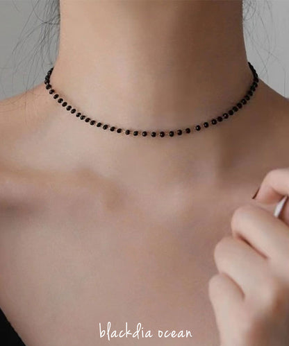 blackdia ocean カットビーズ ショートネックレス