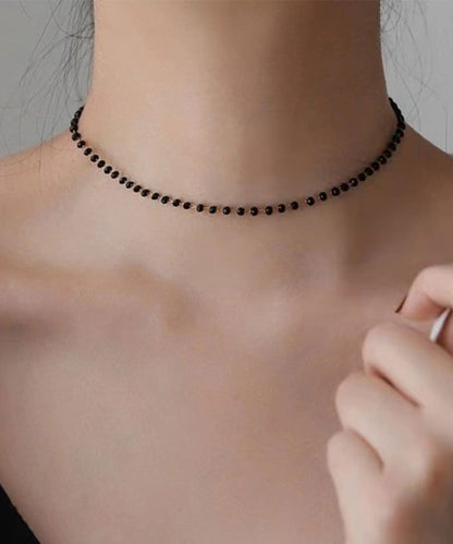 blackdia ocean カットビーズ ショートネックレス