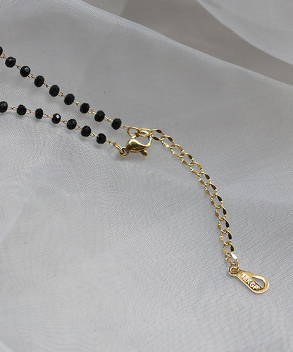 blackdia ocean カットビーズ ショートネックレス