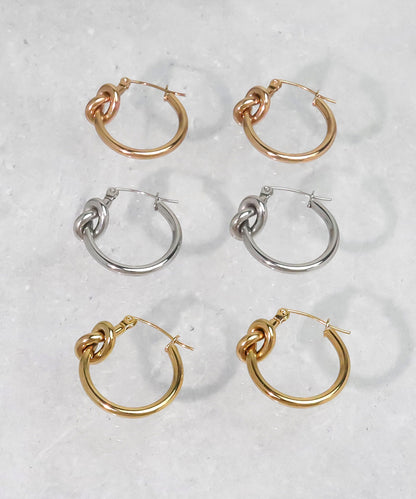 blackdia ocean シンプルツイスト フープピアス