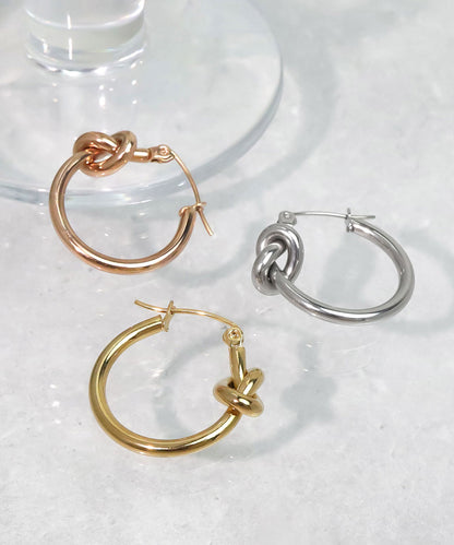 blackdia ocean シンプルツイスト フープピアス