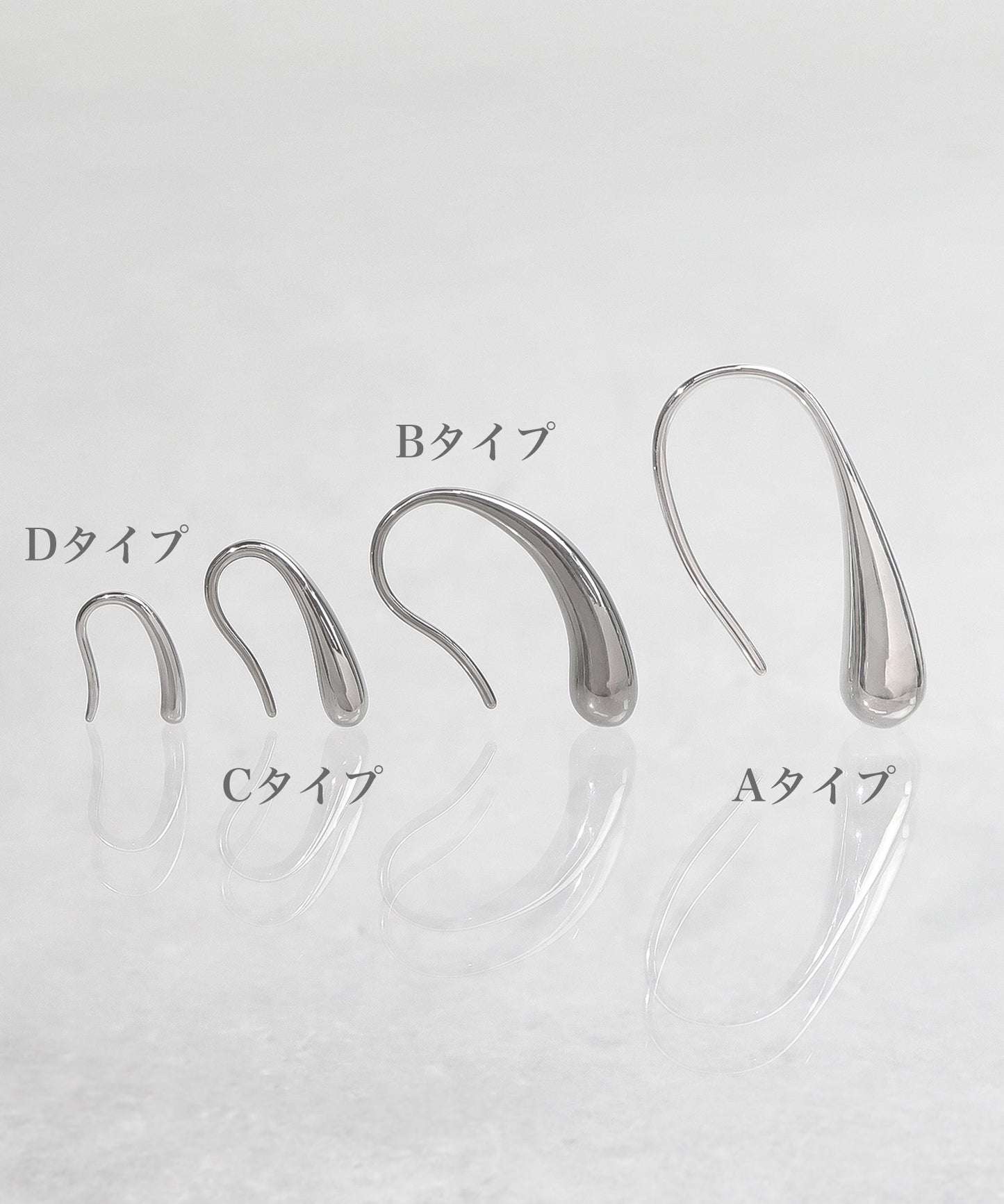 blackdia ocean ドロップフックピアス ( 4size展開 )