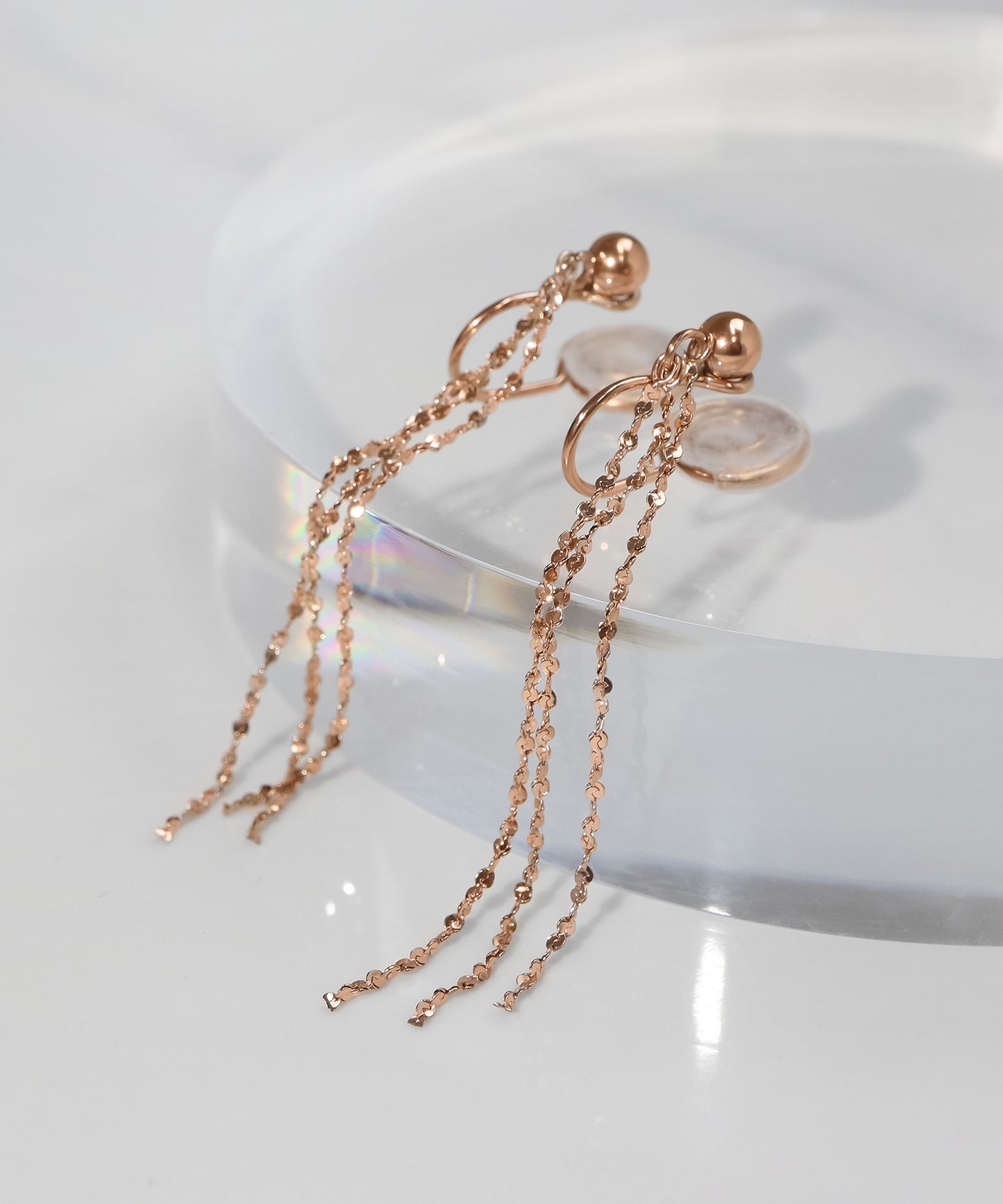 blackdia ocean スキンペタル チェーンピアス/イヤリング