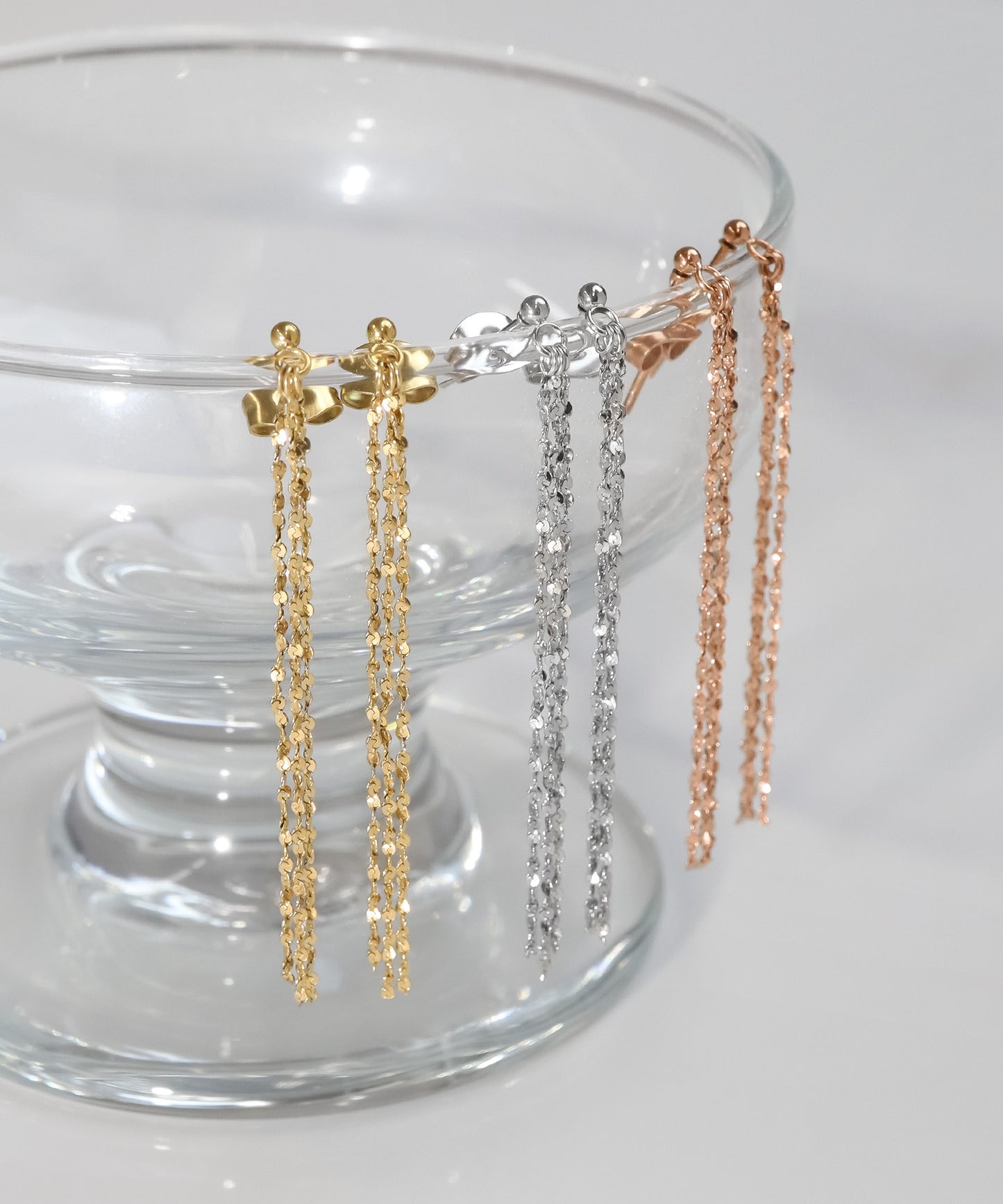 blackdia ocean スキンペタル チェーンピアス/イヤリング